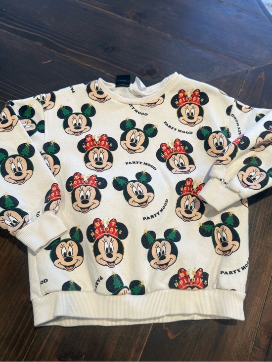 Zara Other - Zara Mickey Mouse Disney Christmas Crewneck Size 4-5 Year